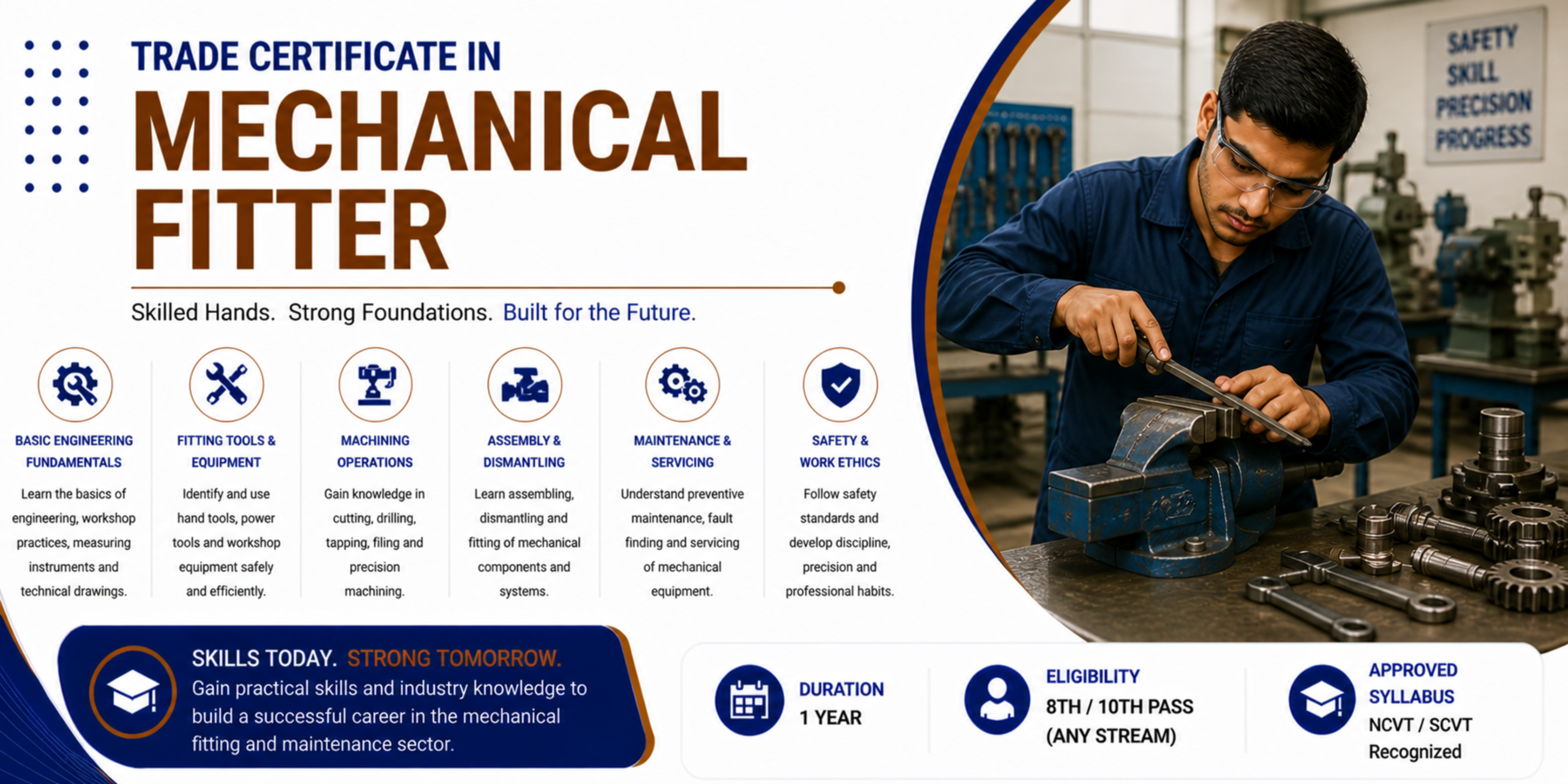 Trade Certificate in Mechanical Fitter in Coimbatore